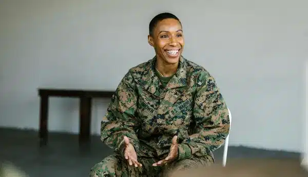 Veteran in counseling